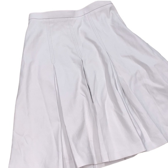 JASON Wu size 6 light tan pleated midi skirt - Picture 2 of 8